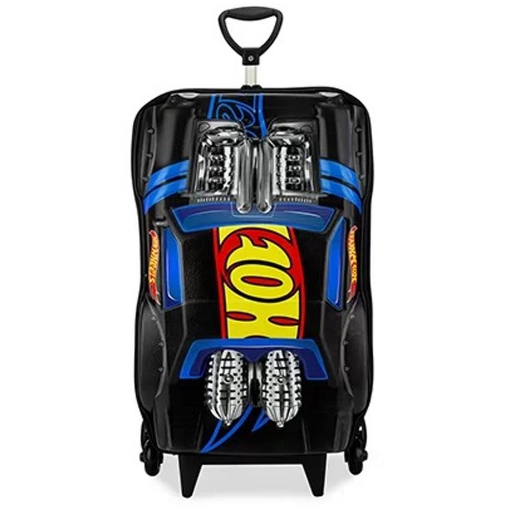 MOCHILA COM RODA HOT WHEELS NIGHT SHIFTER PRETA - 3D