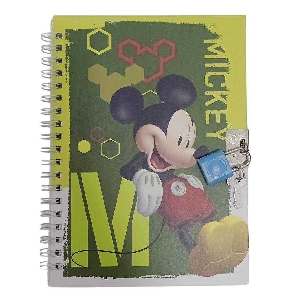 DIÁRIO COM CADEADO 13X18 48F MICKEY