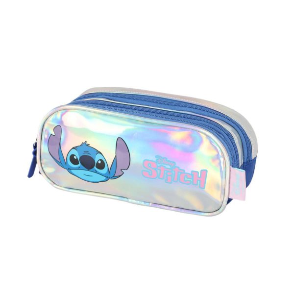ESTOJO TRIPLO STITCH HOLOGRÁFICO AZUL