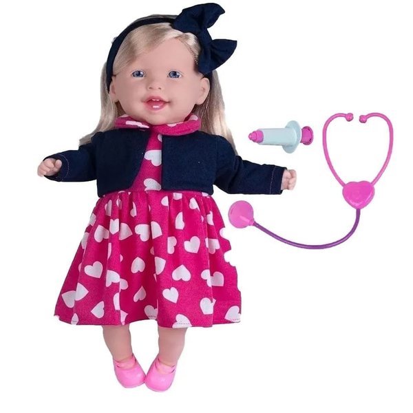 Boneca To Dodoi com Estetoscópio GGPEL Brinquedos