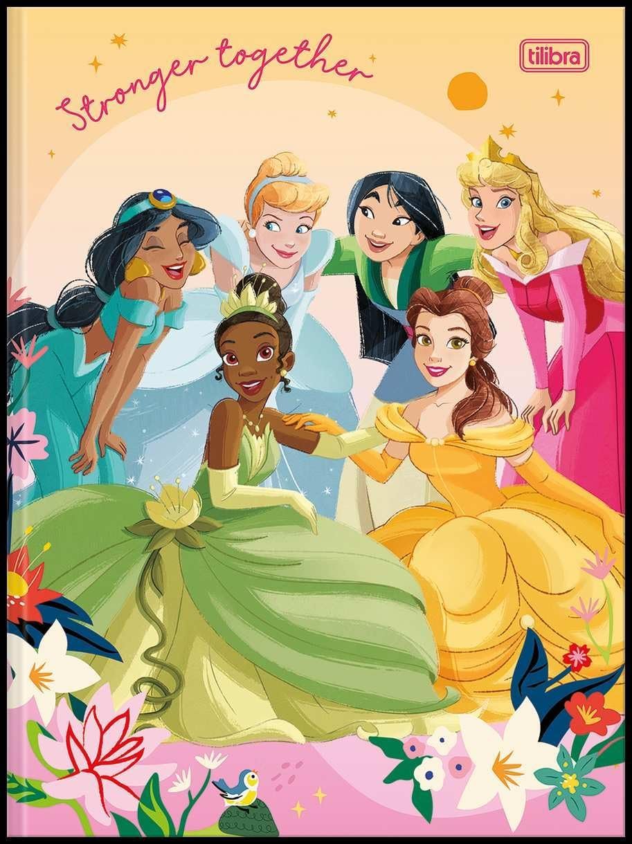 CADERNO BROCHURA 1/4 CD 80F PRINCESAS