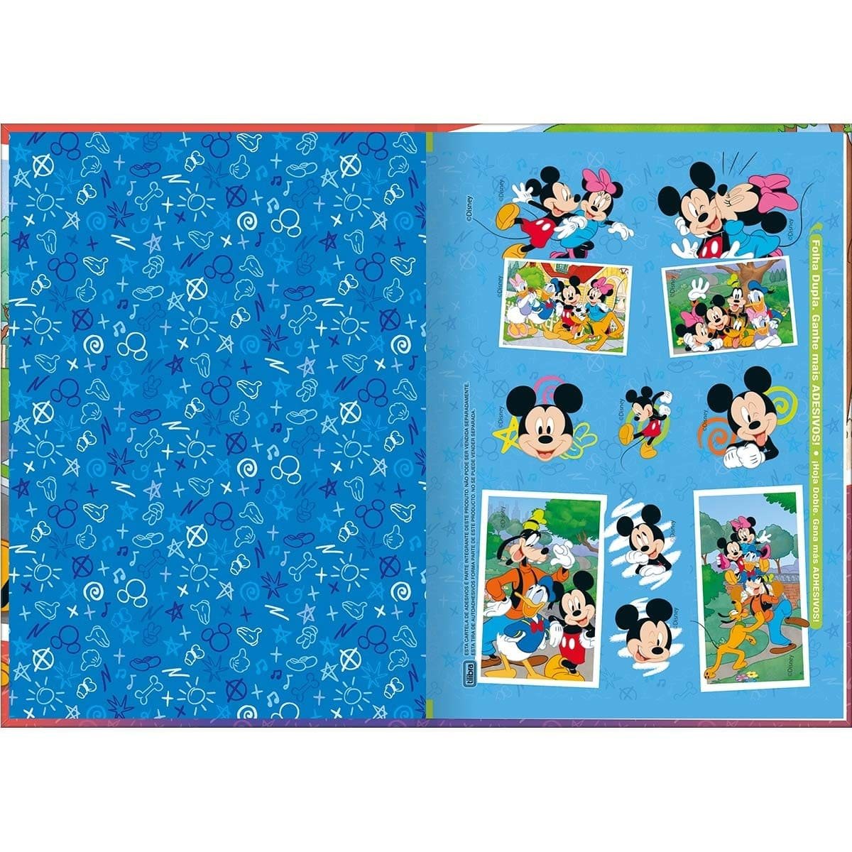 CADERNO BROCHURA 1/4 CD 80F MICKEY