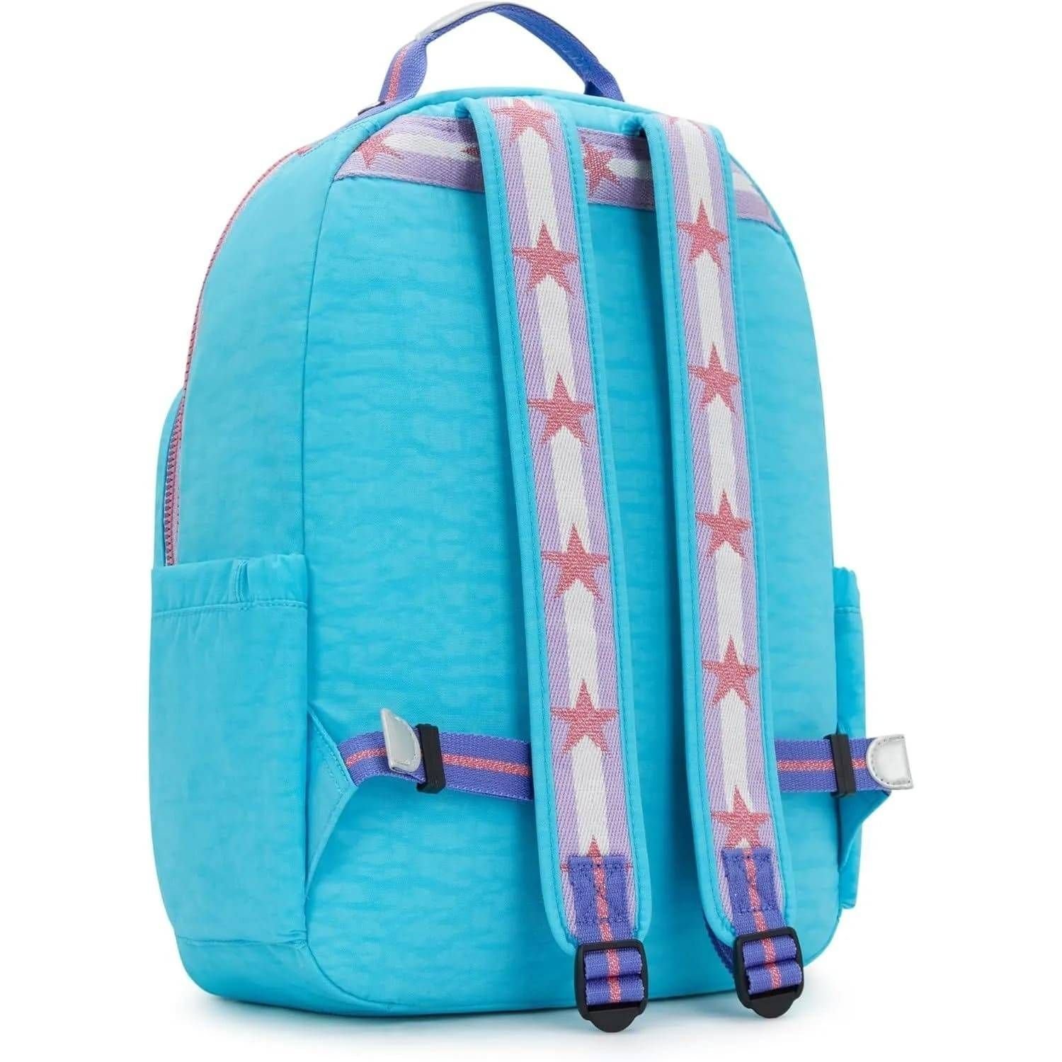 MOCHILA SEOUL - AZUL TURQUESA - KIPLING